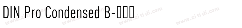 DIN Pro Condensed B字体转换
